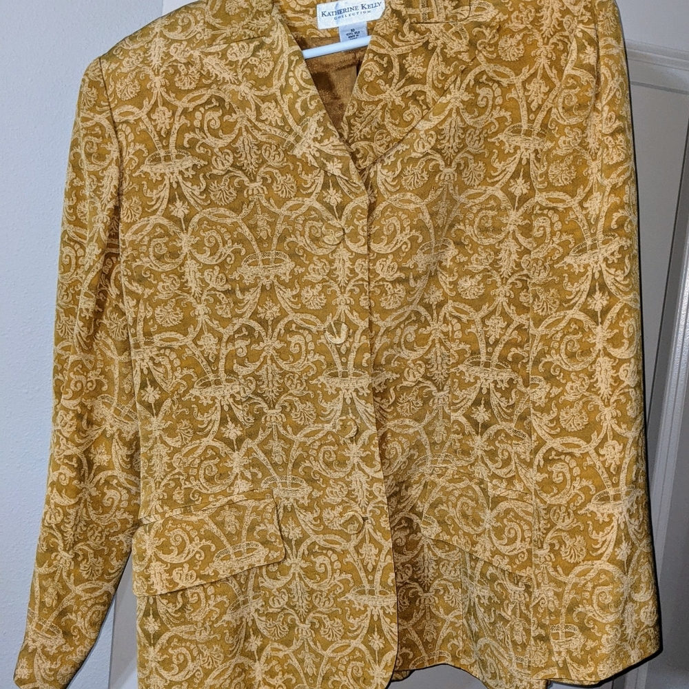 Katherine Kelly Gold Pantsuit